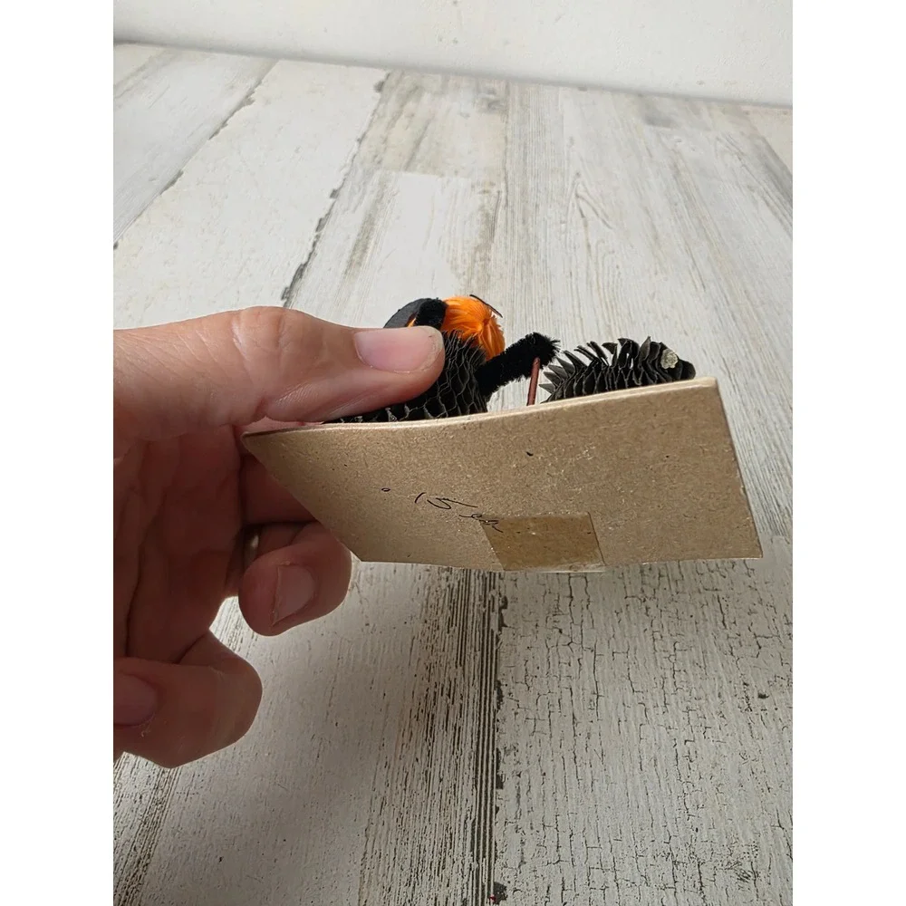 Paper honeycomb crepe witch cauldron vintage display pinecone